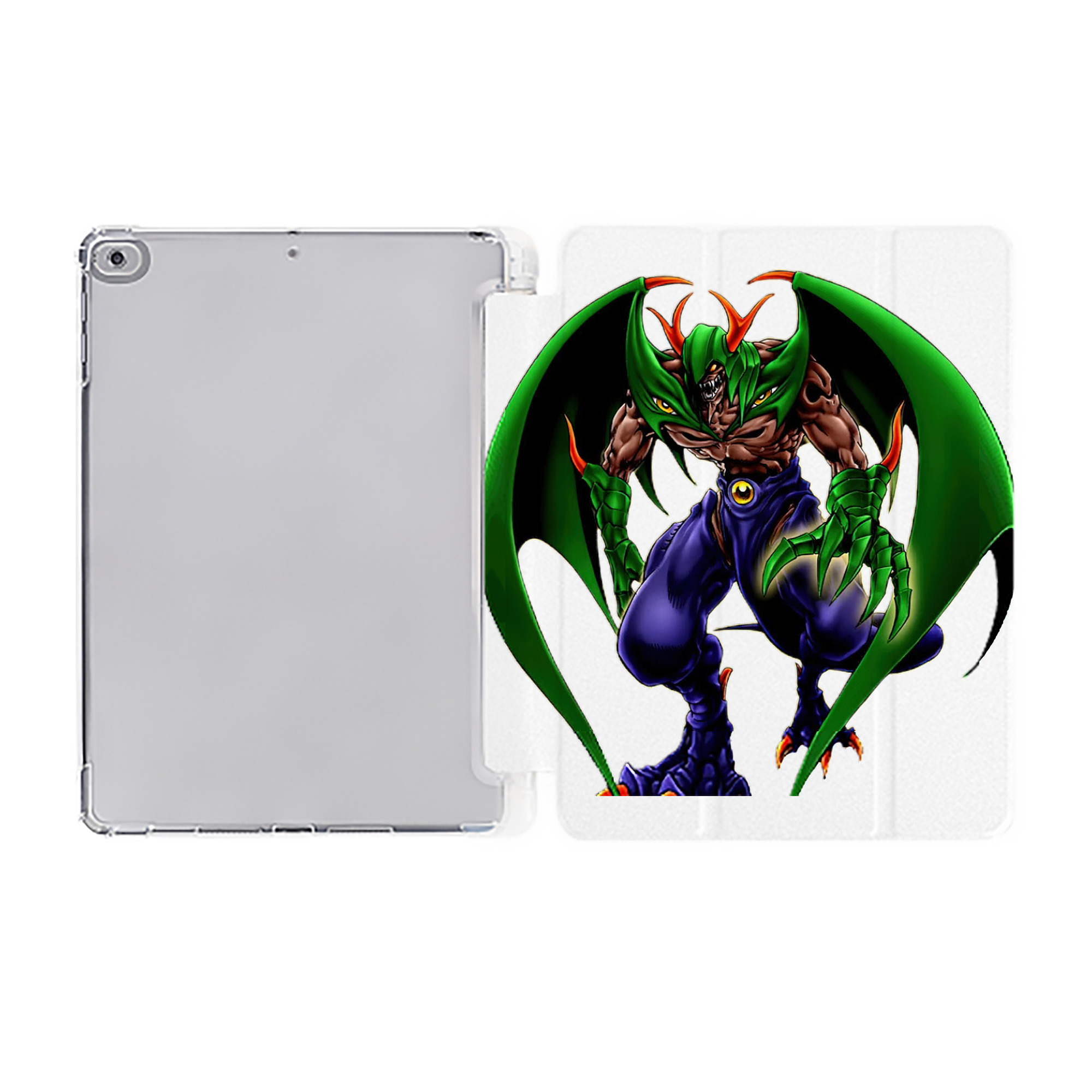 （画像用） 遊☆戯☆王 Yu-Gi-Oh! IPad ケース ペン収納付き 三つ折りスタンド PUレザー×シリコン 対応機種9.5/10.5/10.9インチ